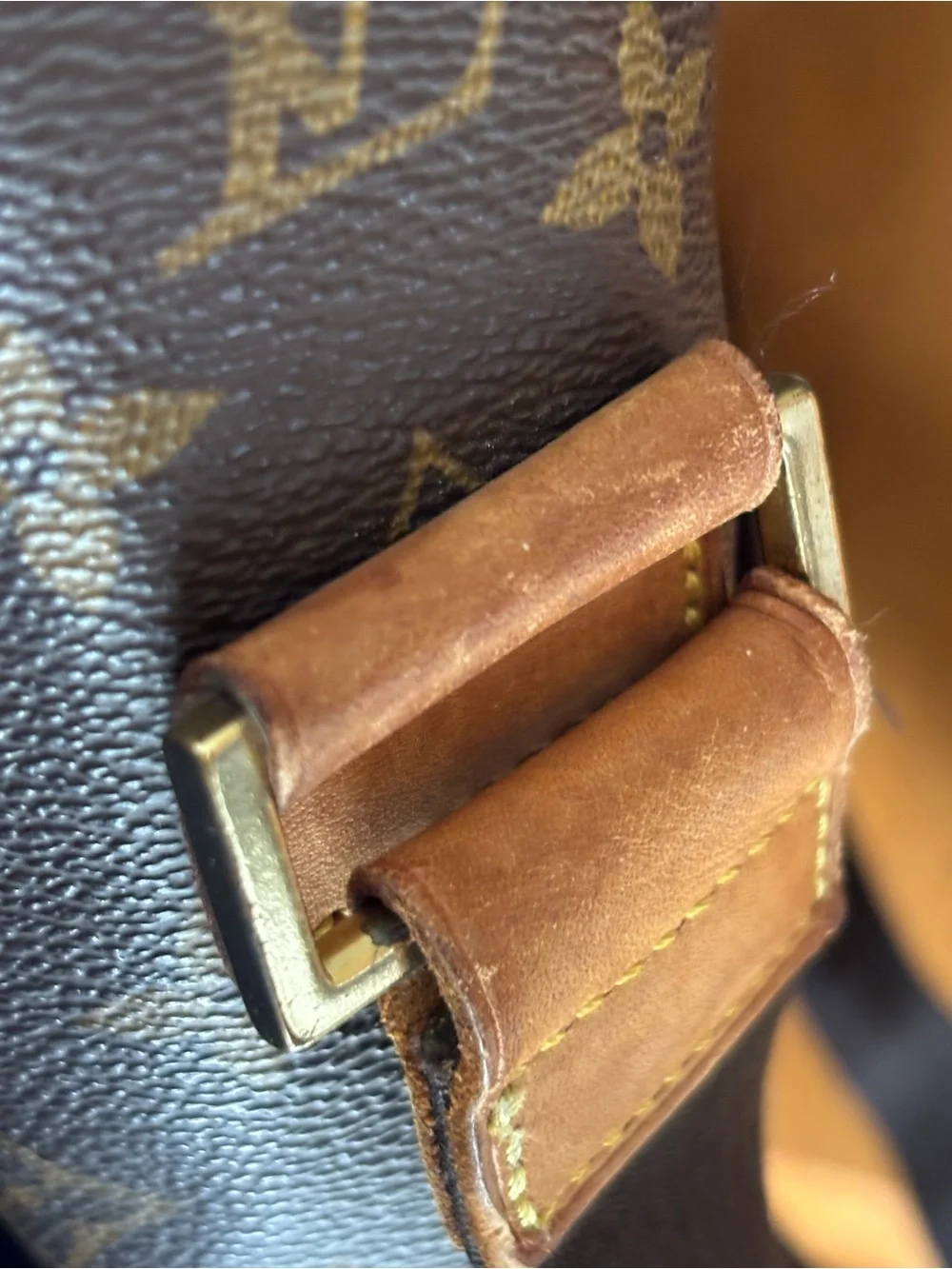 Louis Vuitton Monogram Canvas Messenger Bag in Brown and Tan